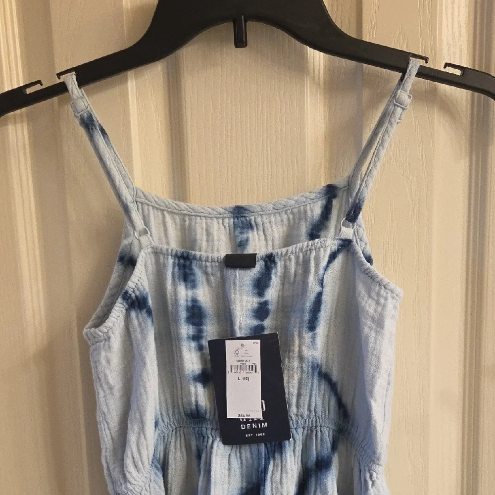 GAP Blue Tie-Dye Dress